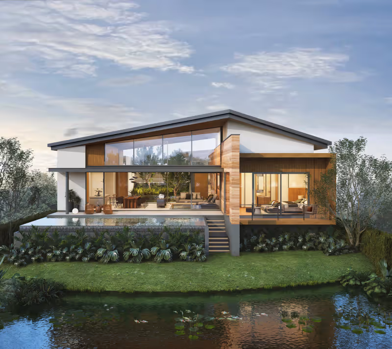 Serrana lakefront pool villas Phuket 10