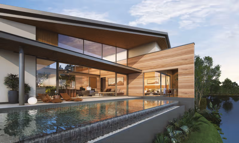 Serrana lakefront pool villas Phuket 11