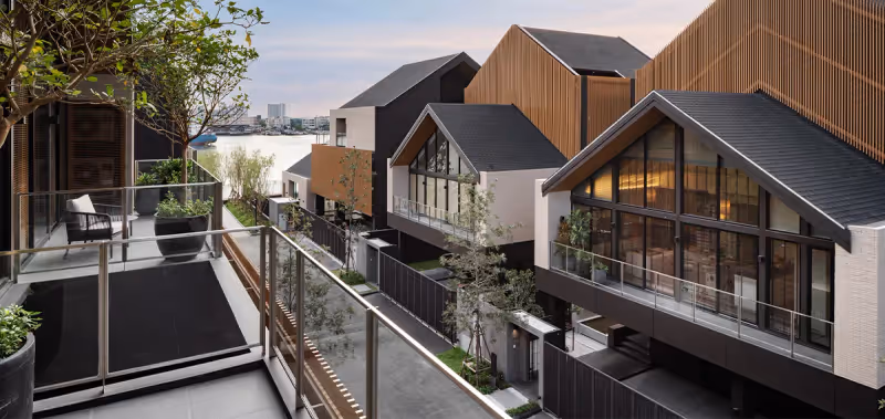 Chao Phraya riverfront at Noble AQUA Riverfront Ratburana 3